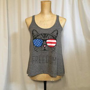"Fifth Sun" Patriotic Cat Tank, NWOT, Med.